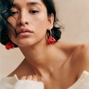 Sézane - flora hoops (red)